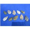 Image 1 : 10 Arrowheads - Approx. 1" to 1 1/2" Length