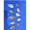 Image 2 : 10 Arrowheads - Approx. 1" to 1 1/2" Length