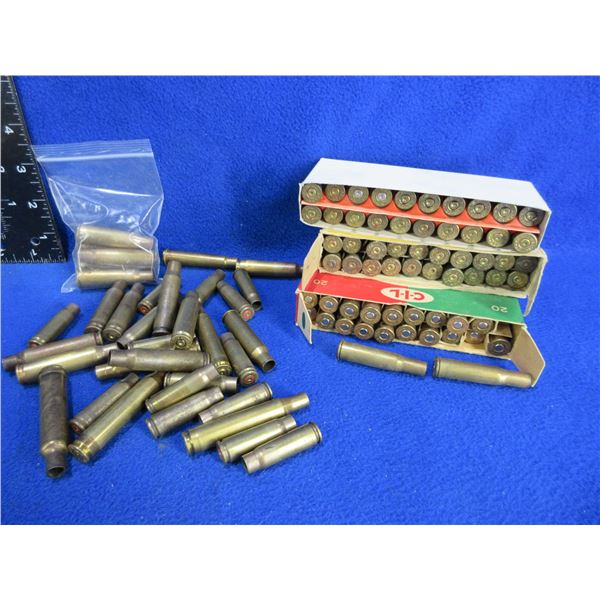 Brass Only - 30-30 Win., 303 Savage and Bag of 36 (Mixed)