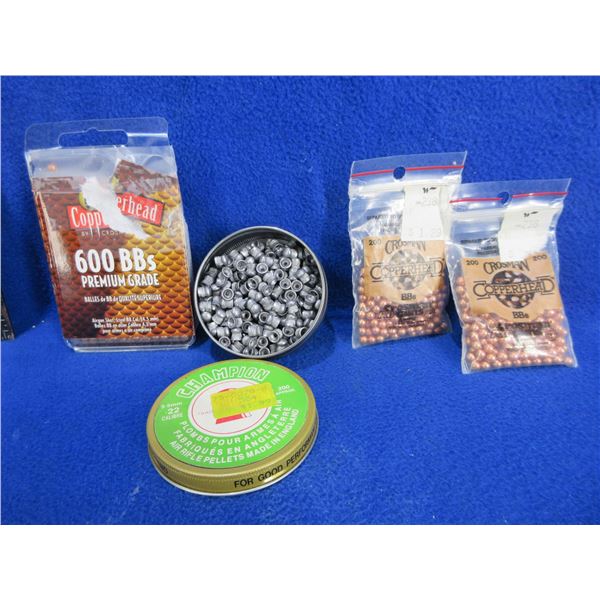 177 Cal. Crosman BB's and 22 Cal. Champion Pellets