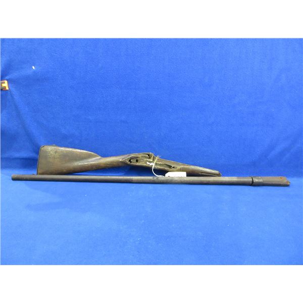 Muzzle Loading Barrel and Stock with Butt Plate