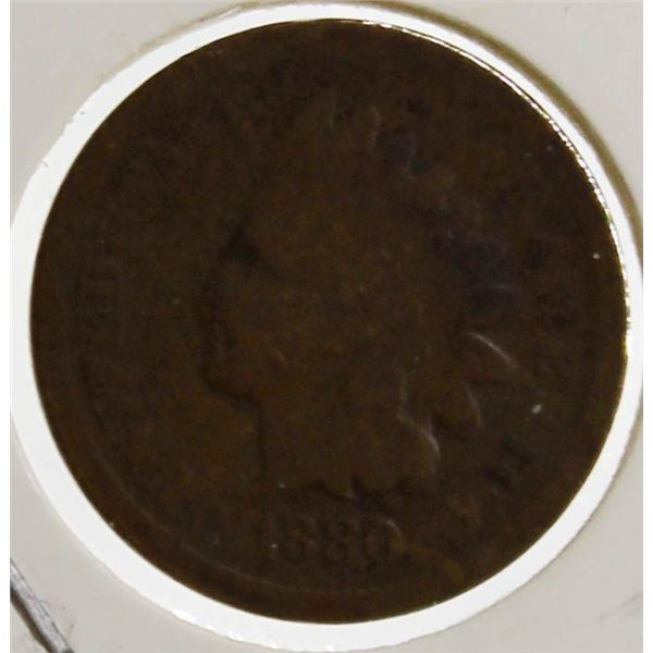 1880 UNITED STATES INDIAN HEAD PENNY