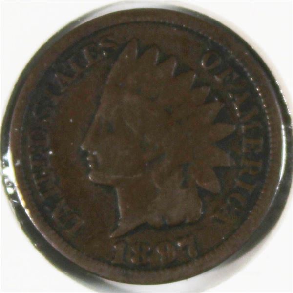 1897 US ONE CENT COIN