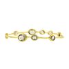 Image 2 : Ippolita 18K Gold 7.5 4.93 ctw Bezel Smoky Quartz Station Slip On Bangle Bracele
