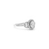 Image 2 : 0.79 ctw Diamond Halo Wedding Ring - 14KT White Gold