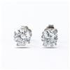 Image 2 : 1.92 ctw G to H COLOR SI1 to I1 CLARITY Diamond 14K White Gold Stud Earrings