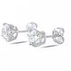 Image 3 : 1.92 ctw G to H COLOR SI1 to I1 CLARITY Diamond 14K White Gold Stud Earrings