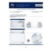 Image 4 : 1.92 ctw G to H COLOR SI1 to I1 CLARITY Diamond 14K White Gold Stud Earrings