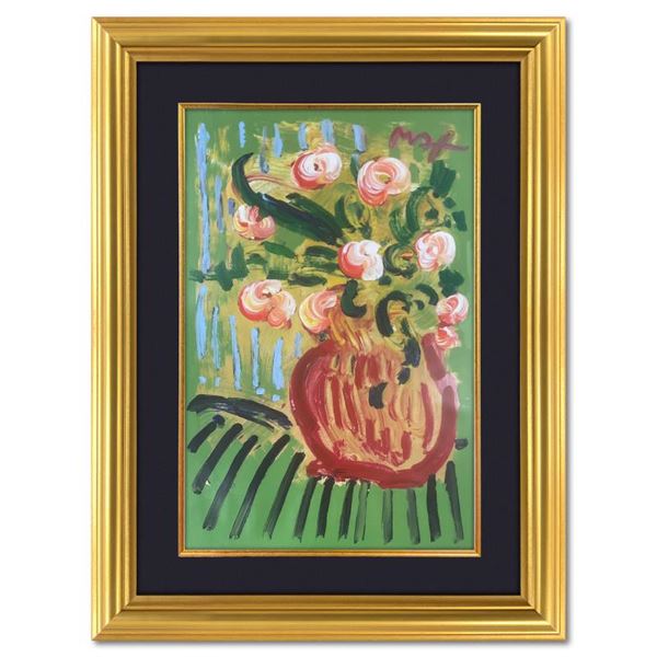 Abstract Flowers (Green) by Peter Max