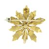 Image 3 : Antique Victorian 14k Gold Diamond & Seed Pearl Flower Burst Pin Brooch Pendant