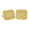 Image 6 : Vintage Tiffany & Co. Mens 18k Two Tone Gold Woven Textured Platter Cuff Links