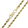Image 1 : Unisex Classic Solid 14K Gold 30" Long 2.8mm Polished Rope Link Chain Necklace