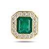 Image 1 : 7.73 ctw Emerald and 1.65 ctw Diamond 18K Yellow Gold Ring (GIA CERTIFIED)