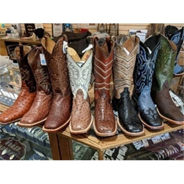 One Pair of Hand‐Made Exotic Boots