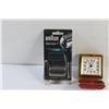 Image 2 : Braun Series 7 Razor Cassette - Sealed and Westclox Travel Clock - As Is
