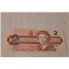 Image 2 : (4) Canadian Two Dollar Bills-1986