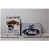 Image 1 : Mack Trucks & Esso Extra Metal Wall Signs 12" x 8"