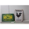 Image 1 : John Deere & Chicken Shit Metal Wall Signs 12" x 8"
