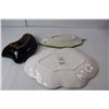 Image 2 : (3) Ceramic Trays, Up to 16" Long