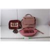 Image 1 : Belt, (8) Beauty Creations Lip Glosses with Case, (2) Purses
