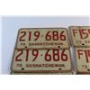 Image 2 : (4) Pairs of Saskatchewan License Plates - 1973, 74 & 75