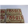 Image 3 : (4) Pairs of Saskatchewan License Plates - 1973, 74 & 75