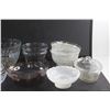 Image 3 : Glass & Plastic Bowls and Glass Dish with Lid