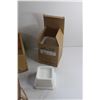 Image 2 : (4) 2'' Furniture Risers, Wooden Crate and Box