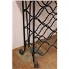 Image 3 : * Wood & Metal Wine Rack - 39" x 13" x 29.5" - Some Wear