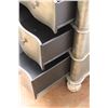 Image 4 : * Modern Curved Three Drawer Dresser - 39.5" x 20" x 32.5 Tall - Some Wear