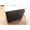 Image 8 : * Modern Curved Three Drawer Dresser - 39.5" x 20" x 32.5 Tall - Some Wear
