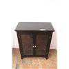 Image 1 : * Black Two Door Display Cabinet w/Two Adjustable Shelves - 26" x 13" x 22" - Some Wear