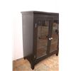 Image 3 : * Black Two Door Display Cabinet w/Two Adjustable Shelves - 26" x 13" x 22" - Some Wear