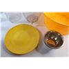 Image 3 : Large Plastic Jar, Beverage Dispenser, Plastic Platter, Metal Bowl and Large Plastic Bucket