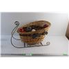 Image 1 : Wicker Sleigh Decor and Christmas Ornaments