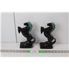 Image 1 : (2) Blue Mountain Style Ceramic Horse Figurines 9" Tall
