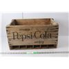Image 1 : Pepsi- Cola Bottle Wood Crate 10" Tall x 19.5" Long x 12.25" Wide