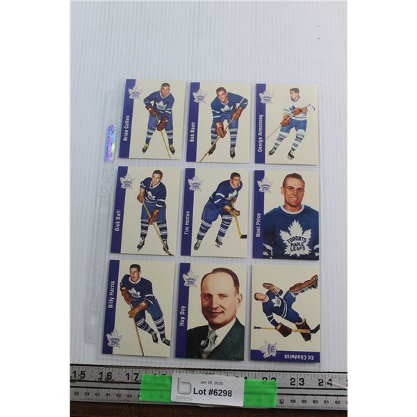 (9) Toronto Maple Leafs Trading Hockey Cards - Authenticity Not Guaranteed