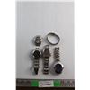 Image 1 : Silver Bracelet and (4) Quartz Watches - As Is