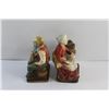 Image 5 : (2) Porcelain Grandparent Ornaments
