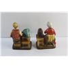 Image 6 : (2) Porcelain Grandparent Ornaments