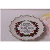 Image 2 : "Mother" Collector Plate (7" Diameter) & Newborn Baby Booties - NOS