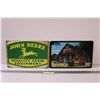 Image 1 : (2) Metal Signs: John Deere & Coca Cola - 12" x 8"