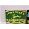 Image 2 : (2) Metal Signs: John Deere & Coca Cola - 12" x 8"