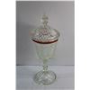 Image 2 : Saw Tooth Covered Glass Footed Dish