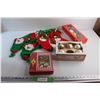 Image 1 : (4) Christmas Gift Socks, Christmas Ornaments and Cards