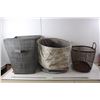 Image 1 : *(3) Laundry Baskets Up to 18.5" Tall, Some Staining