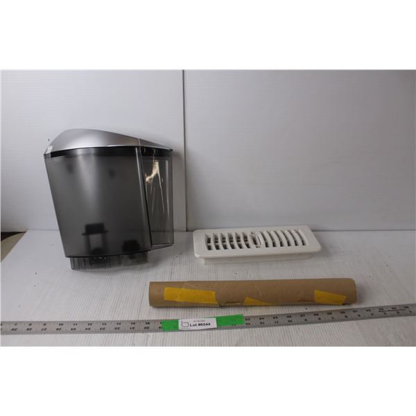 Keurig Water Reservoir, Register Cover, Roll of Brown Parchment Paper
