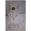 Image 2 : (5) Crystal Wine Glasses 7.25" Tall