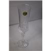 Image 2 : (6) Crystal Wine Glasses 8.5" Tall